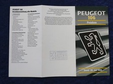 Peugeot 106 Price List