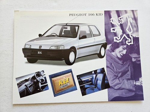 Peugeot 106 kid sales brochure - peugeot,