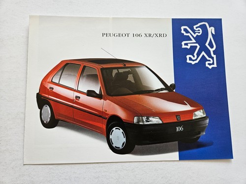 Peugeot 106 sales brochure - sales,