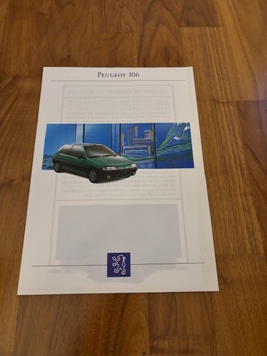 Peugeot 106 brochure 1992 - peugeot, 07/1992