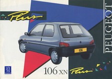 CAR BROCHURE - PEUGEOT 106 XN