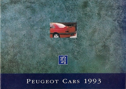 Peugeot range 1992 - range, uk