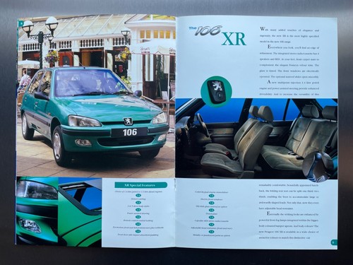 1996 peugeot 106 brochure - 1996, xn