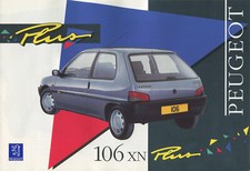 CAR BROCHURE - PEUGEOT 106 XN